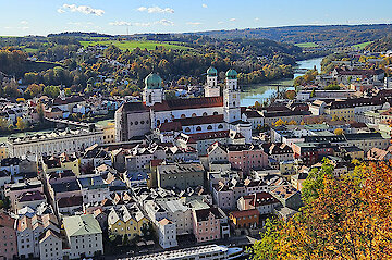 Luftaufnahme Dreiflüssestadt Passau